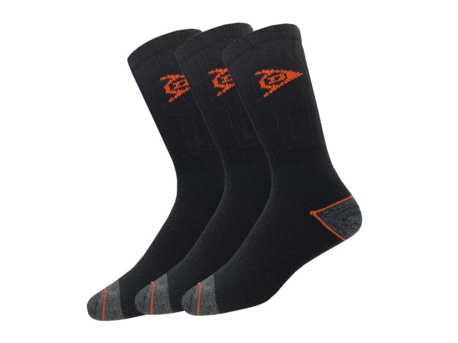 DUNLOP Lot de 3 paires de chaussettes de travail homme  (noir, 39-42)
