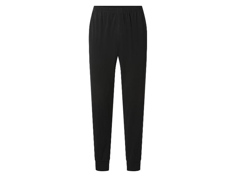 Pantalon de jogging noir avec taille élastique et chevilles resserrées