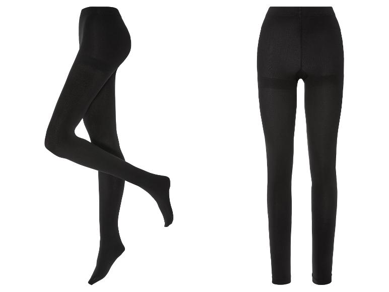 Collants noirs avec un motif détaillé.