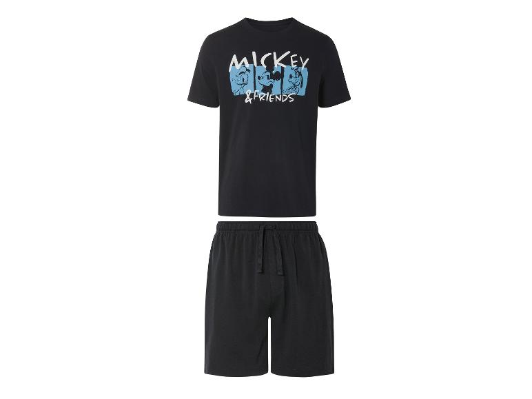 Pyjama Mickey & Friends : t-shirt et short noirs.