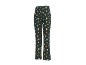 Pantalon de pyjama vert foncé avec un motif festif de pain d'épices