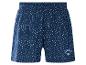 Shorts de pyjama bleu marine à pois blancs, inscription "Snooze".