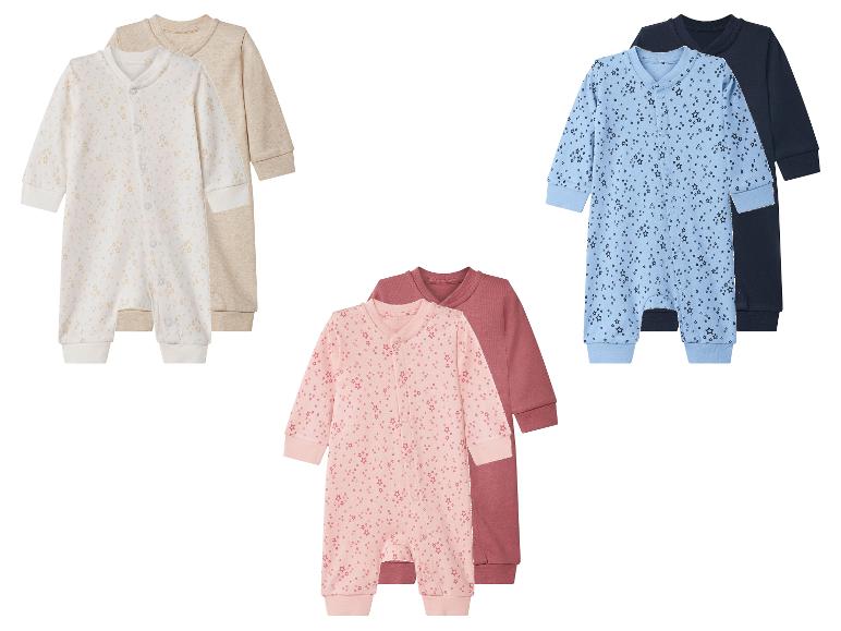 Pyjamas bébé en 3 ensembles: beige, rose et bleu à étoiles, et unis assortis