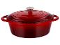 Cocotte en fonte rouge SilverCrest avec couvercle.