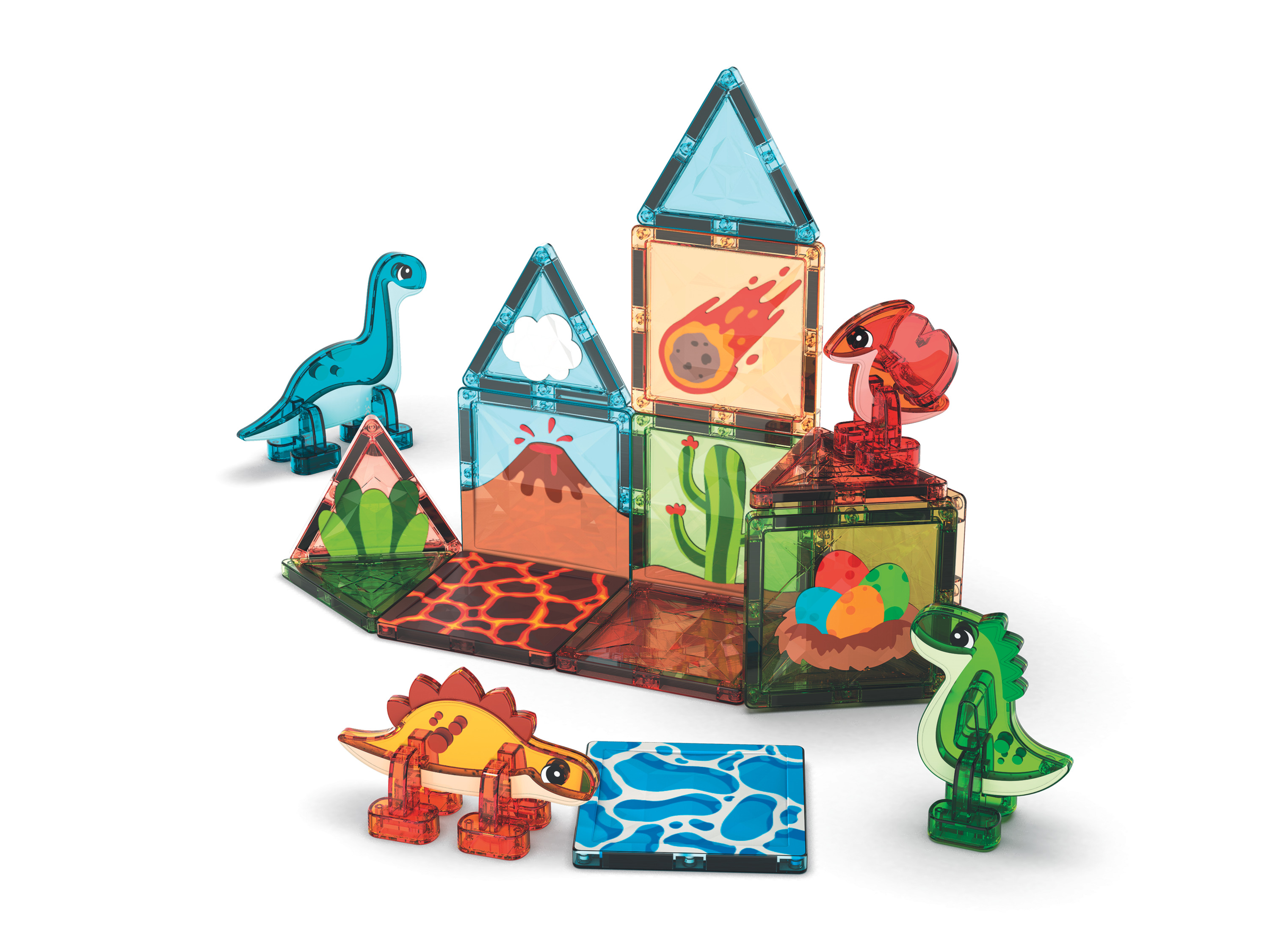 GEOMAG Plaques magnétiques « Dino World 25 »