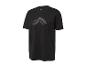 Un t-shirt noir de Crivit avec un logo abstrait.