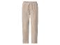 Pantalon en velours côtelé beige avec cordon de serrage à la taille