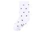 Chaussette blanche à pois noirs, taille 27-30