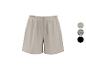 Shorts beiges avec taille froncée et cordon de serrage, disponibles en uni, à motifs et noir.