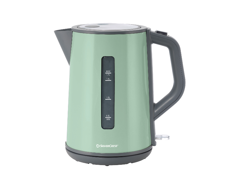 Bouilloire SilverCrest vert menthe.