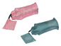Deux tapis de yoga pliables avec imprimé mandala, rose et turquoise, avec le logo Crivit