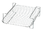 Grille métallique pour four ou friteuse sans huile