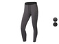 Leggings de sport gris foncé avec cordon de serrage.