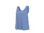 Débardeur bleu pour femme avec col en V