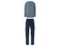 Un pyjama bleu à manches longues avec un pantalon