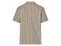 Chemise homme rayée beige et blanche.