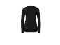 T-shirt noir à manches longues pour femme, vue de dos.