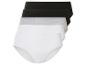 Un ensemble de quatre culottes pour femmes en blanc, gris et noir.
