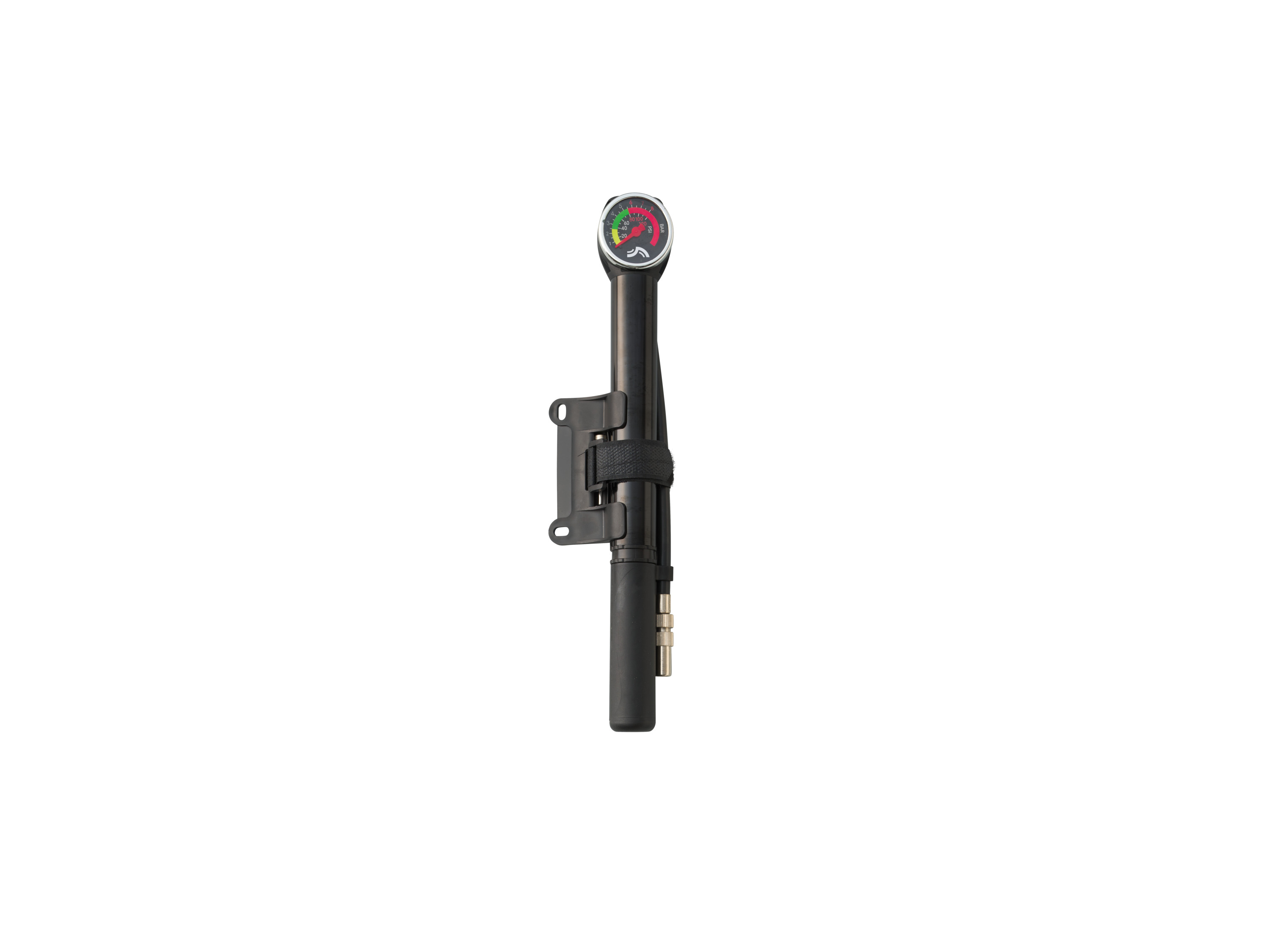 CRIVIT Outil multifonction pour vélo ou sacoche de selle avec outils ou mini-pompe à manomètre (mini-pompe)