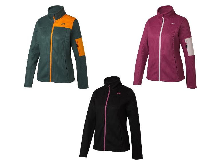 Veste polaire femme en maille, poches latérales