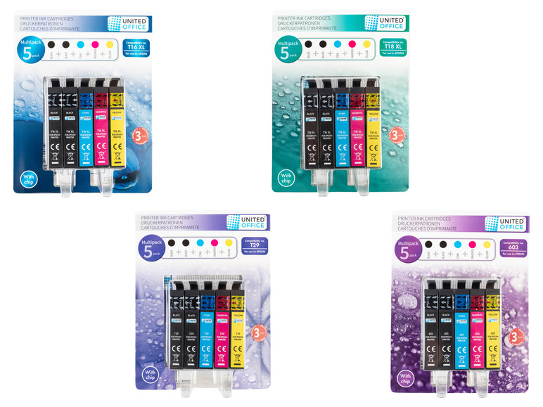 Aller en mode plein écran : Cartouches d'impression, 5 pièces, Epson - Image 1