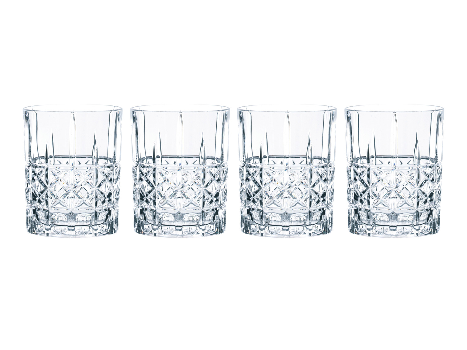 Lot de 4 Verres Whisky Timeless 34cl Transparent