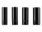 Jeu de douilles noires de 17 mm, 19 mm, 21 mm et 23 mm.
