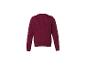 LUPILU® Premium Kinder Strickjacke: pull enfant en maille côtelée bordeaux, vue de dos.