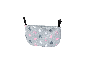 Sacoche grise à étoiles roses et blanches pour poussette de poupée Bayer Design.