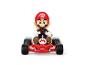 Kart jouet CARRERA Mario Kart™ avec figurine de Mario sur fond blanc.