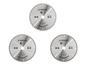 Trois lames de scie circulaire Parkside pour le bois, de 254 mm de diamètre.