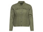 Une veste en jean verte