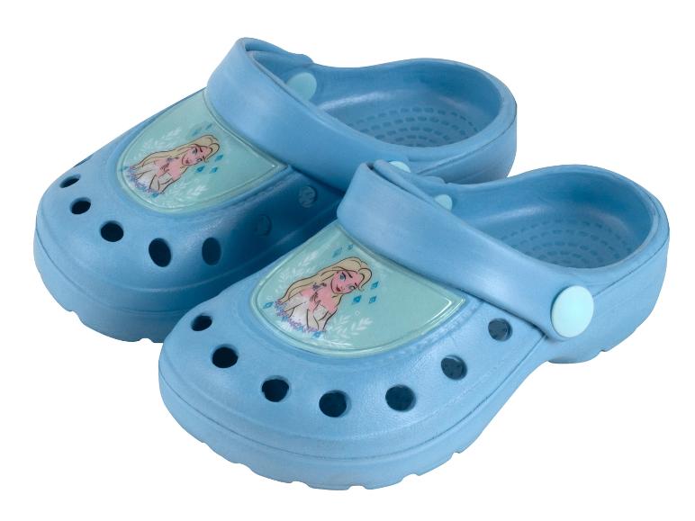 Sabots bleus pour enfants, motif La Reine des Neiges.