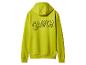 Sweat à capuche vert lime avec le texte noir 'GRINCH' au dos