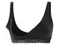 Un soutien-gorge noir avec un délicat bord en dentelle.