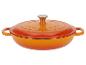 Cocotte orange en fonte Silvercrest avec couvercle.