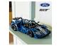 Voiture miniature LEGO Technic Ford GT bleue avec logos Ford et GT.