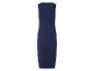 Robe bleu marine sans manches, coupe droite.