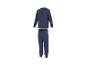 Ensemble pyjama bleu pour enfants avec imprimé véhicules de construction.