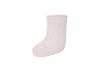 Chaussette bébé côtelée rose pâle