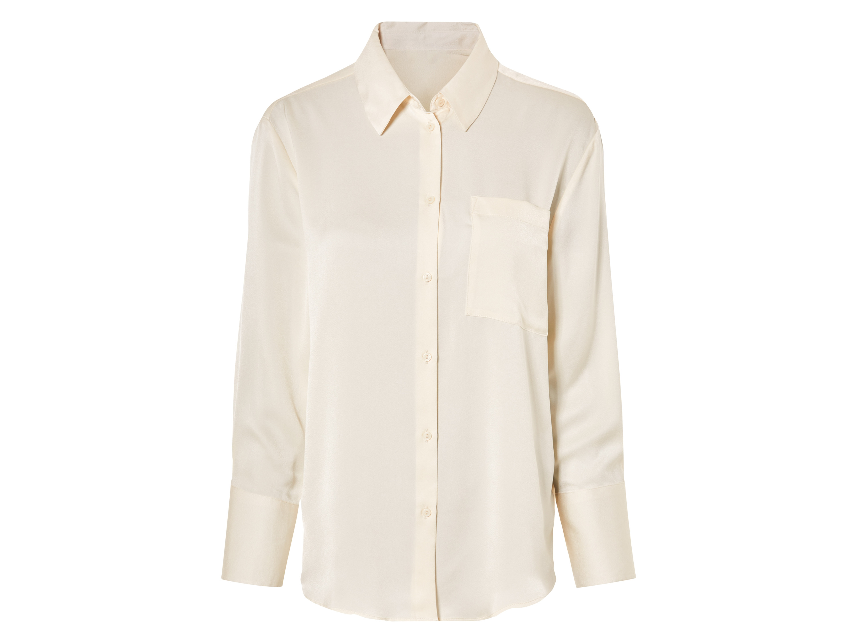 esmara® Chemise en satin femme (crème)