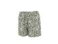 Shorts verts à imprimé floral blanc