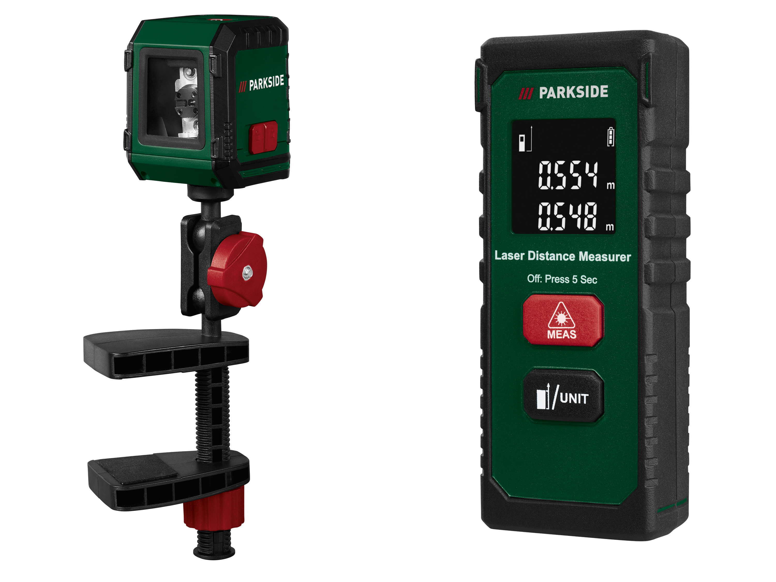 PARKSIDE® Niveau laser en croix PKLL 7 F6 ou Télémètre laser PLEM 20 B5