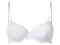 Soutien-gorge en dentelle blanche à bretelles réglables