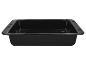 Plat de cuisson rectangulaire noir avec poignées