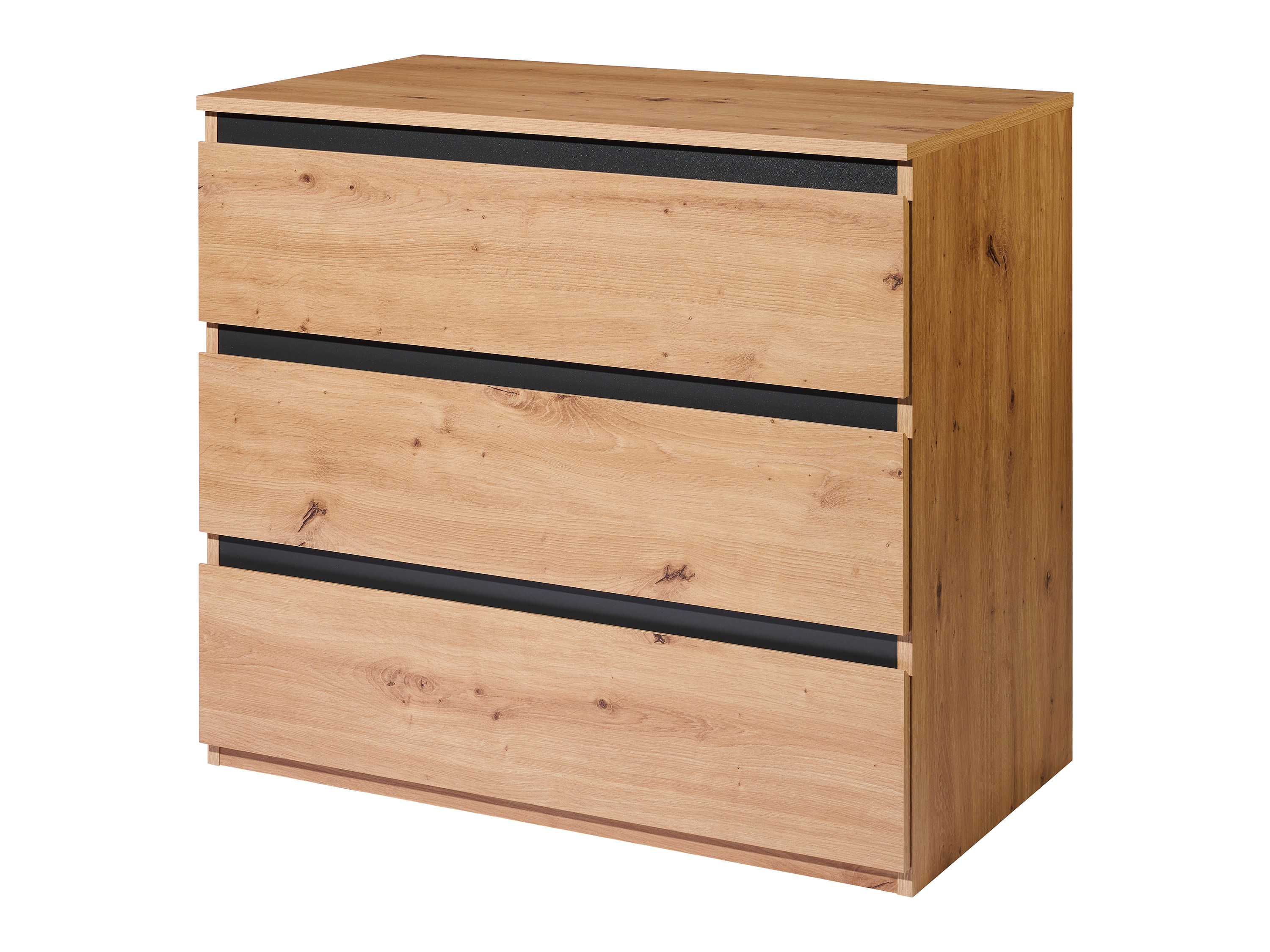 LIVARNO home Commode Genève, 85 x 75,5 x 48 cm, imitation chêne