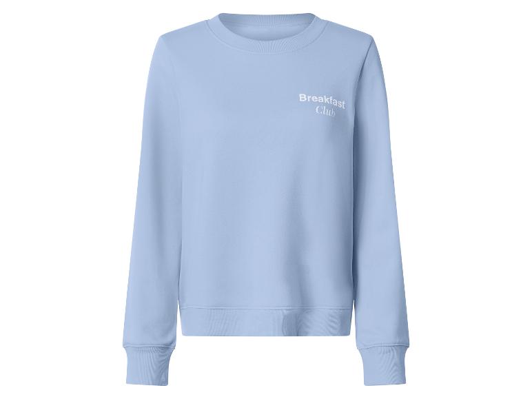 Sweat-shirt bleu clair avec l'inscription « Breakfast Club ».