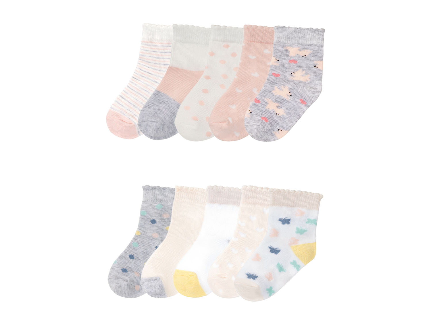 lupilu® Lot de 5 paires de chaussettes bébé