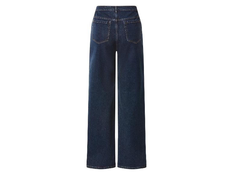 Jean large en denim bleu foncé, vue arrière