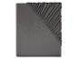 Drap-housse gris foncé, tissu uni.